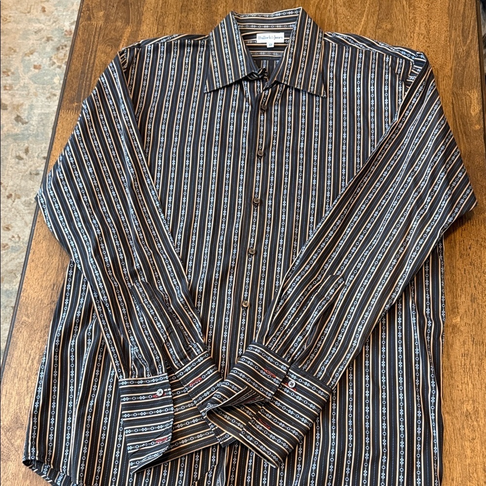 Elegant Striped Button-Down Shirt
